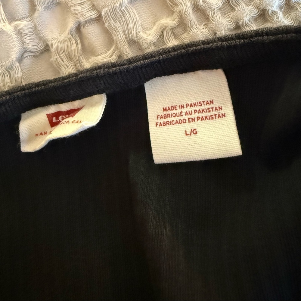 Levi's Black Button-Down Ribbed Top - Picture 5 of 5